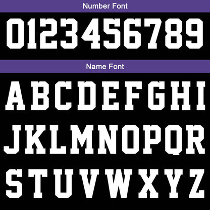 Benutzerdefinierte Schwarz Lila Weiß Reversible Basketball Jersey Personalisierte Print Name Nummer Logo