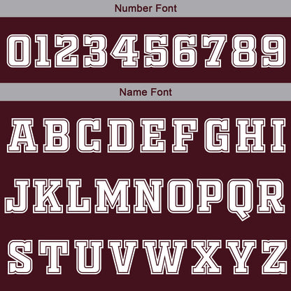 Benutzerdefinierte Karminrot Weiß Grau Reversible Basketball Jersey Personalisierte Print Name Nummer Logo
