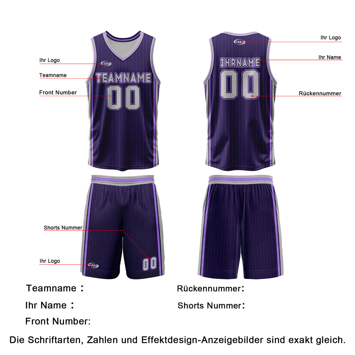 Benutzerdefinierte Lila Grau Reversible Basketball Jersey Personalisierte Drucken Name Nummer Logo