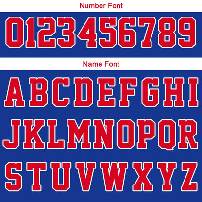 Benutzerdefinierte Royal Rot Weiß Reversible Basketball Jersey Personalisierte Print Name Nummer Logo