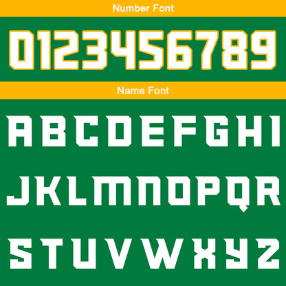 Benutzerdefinierte Grün Gelb Weiß Reversible Basketball Jersey Personalisierte Print Name Nummer Logo