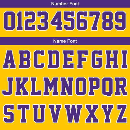 Benutzerdefinierte Gelb Weiß Lila Reversible Basketball Jersey Personalisierte Print Name Nummer Logo