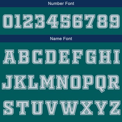 Benutzerdefinierte Mitternachtsgrün Marinegrau Reversible Basketball Jersey Personalisierte Print Name Nummer Logo