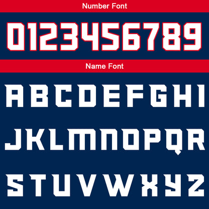 Benutzerdefinierte Marine Rot Reversible Basketball Jersey Personalisierte Print Name Nummer Logo