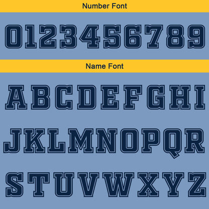 Benutzerdefinierte Hellblau Marinegelb Reversible Basketball Jersey Personalisierte Print Name Nummer Logo