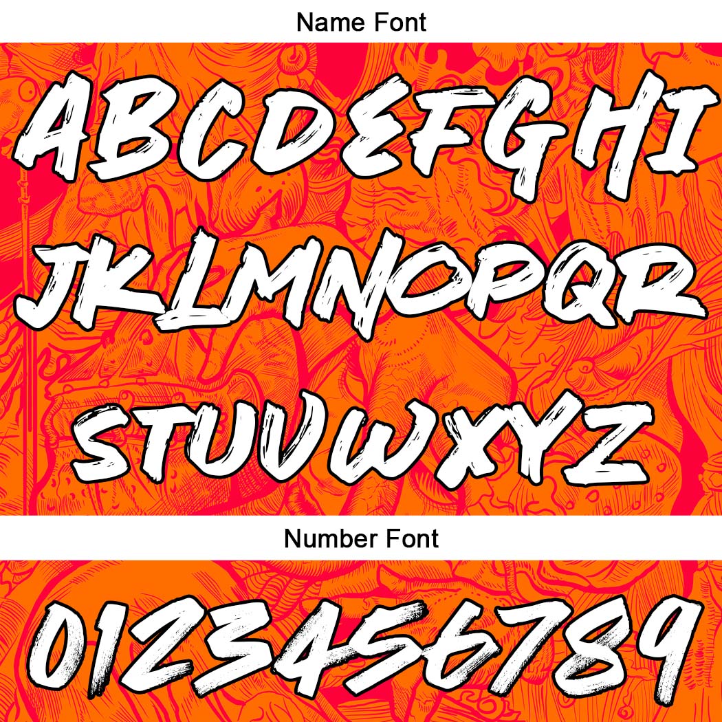 Benutzerdefinierter Sweatshirt-Hoodie für Mann, Frau, Mädchen, Junge. Drucken Sie Ihr Logo, Ihren Namen und Ihre Nummer Marine & Orange