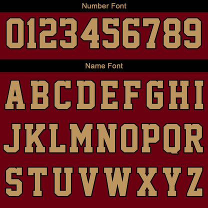 Benutzerdefinierte Wein Gold Reversible Basketball Jersey Personalisierte Print Name Nummer Logo