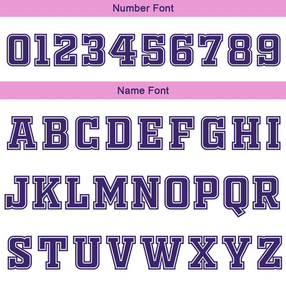 Benutzerdefinierte Weiß Violett Rosa Reversible Basketball Jersey Personalisierte Print Name Nummer Logo