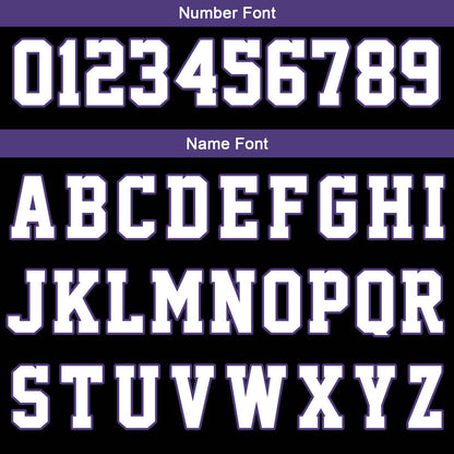 Benutzerdefinierte Schwarz Weiß Lila Reversible Basketball Jersey Personalisierte Print Name Nummer Logo