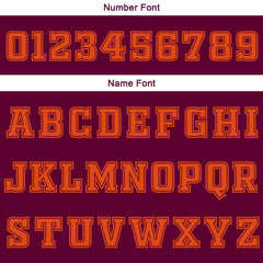 Benutzerdefinierte Burgund Weiß Orange Reversible Basketball Jersey Personalisierte Print Name Nummer Logo