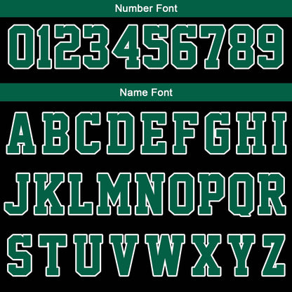 Benutzerdefinierte Schwarz Grün Reversible Basketball Jersey Personalisierte Print Name Nummer Logo