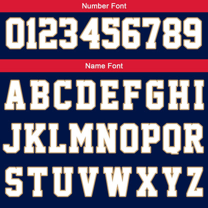 Benutzerdefinierte Marine Weiß Gold Reversible Basketball Jersey Personalisierte Print Name Nummer Logo