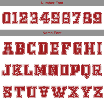 Benutzerdefinierte Weiß Rot Grau Reversible Basketball Jersey Personalisierte Print Name Nummer Logo