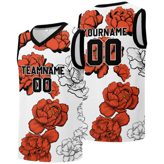 Individuelle Basketball-Jersey für Männer und Frauen. Gestickter und gedruckter Name, Nummer und Logo