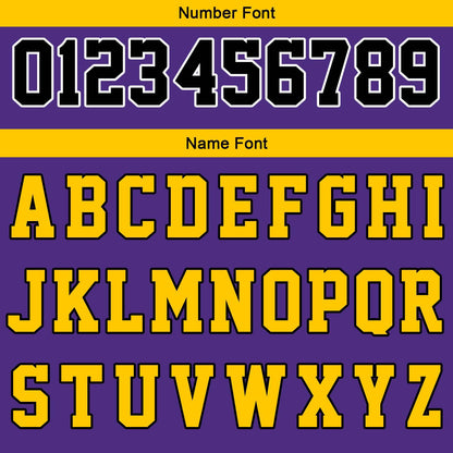 Benutzerdefinierte Lila Schwarz Gelb Reversible Basketball Jersey Personalisierte Print Name Nummer Logo