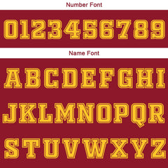 Benutzerdefinierte Burgund Weiß Gelb Reversible Basketball Jersey Personalisierte Print Name Nummer Logo