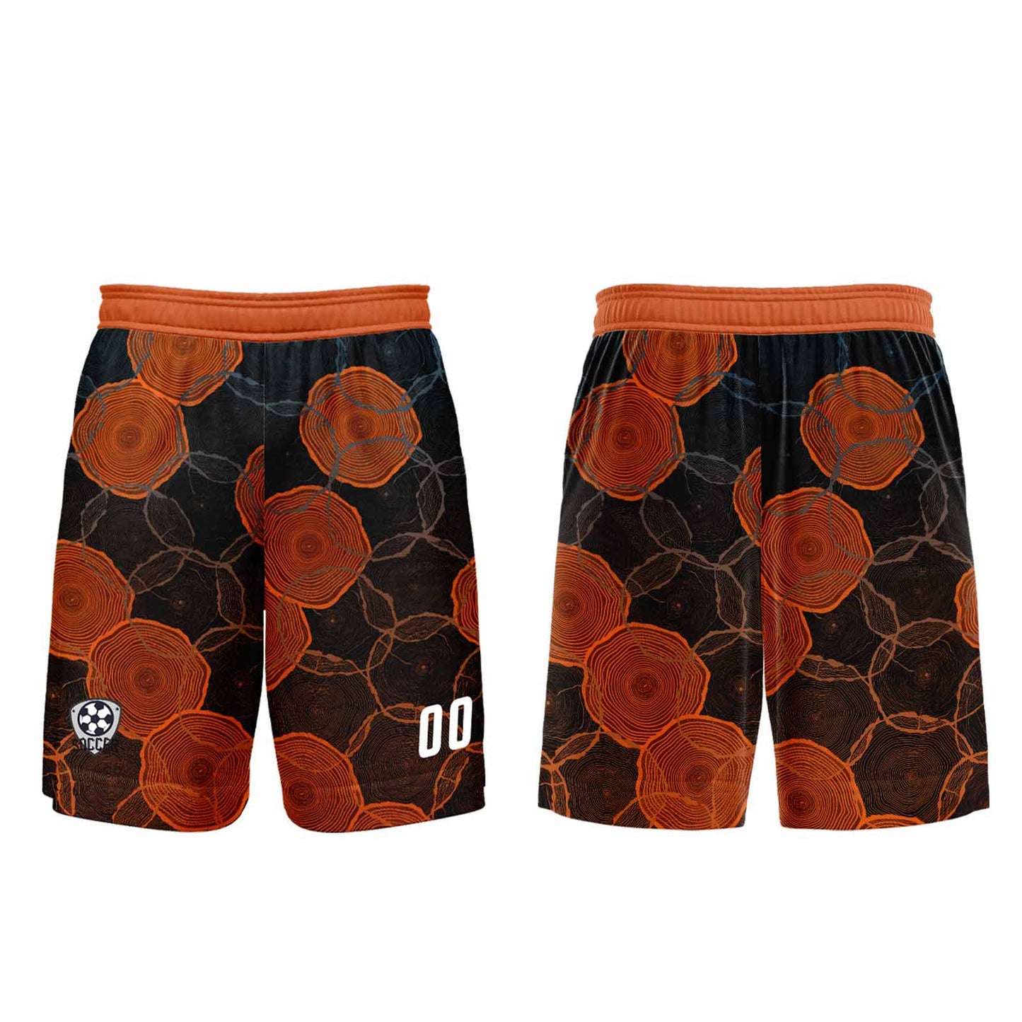 Benutzerdefinierte Schwarz Orange Trikots für Männer Frauen Personalisierte Fußball Uniformen für Erwachsene und Kind