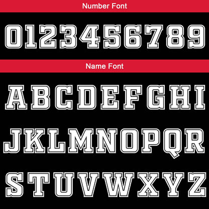 Benutzerdefinierte Schwarz Rot Gold Reversible Basketball Jersey Personalisierte Print Name Nummer Logo