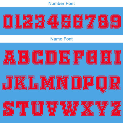 Benutzerdefinierte Hellblau Marineblau Rot Reversible Basketball Jersey Personalisierte Print Name Nummer Logo