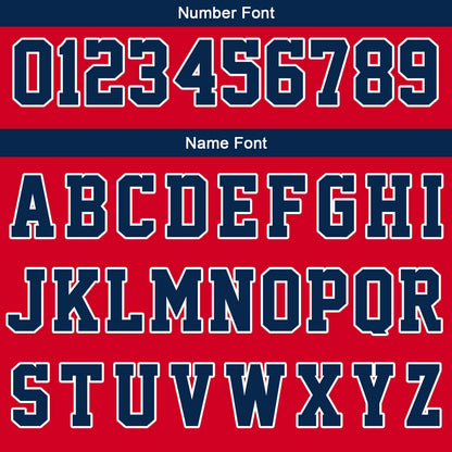 Benutzerdefinierte Rot Weiß Marine Reversible Basketball Jersey Personalisierte Print Name Nummer Logo