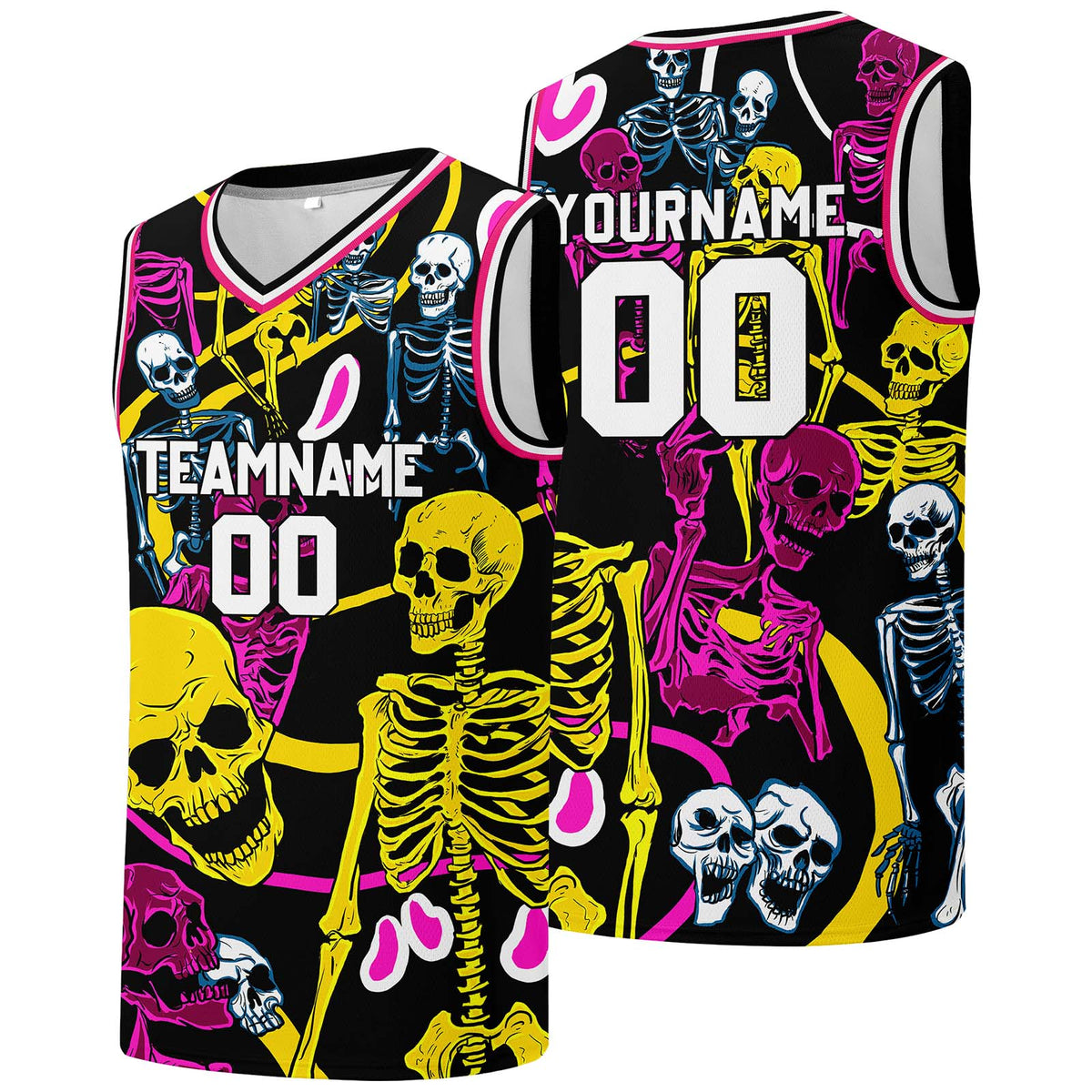 Individuelle Basketball-Jersey für Männer und Frauen. Gestickter und gedruckter Name, Nummer und Logo