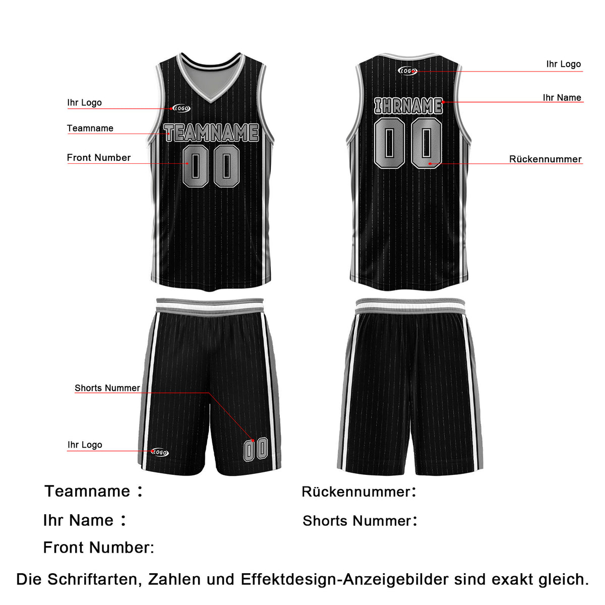 Benutzerdefinierte Schwarz Grau Reversible Basketball Jersey Personalisierte Drucken Name Nummer Logo