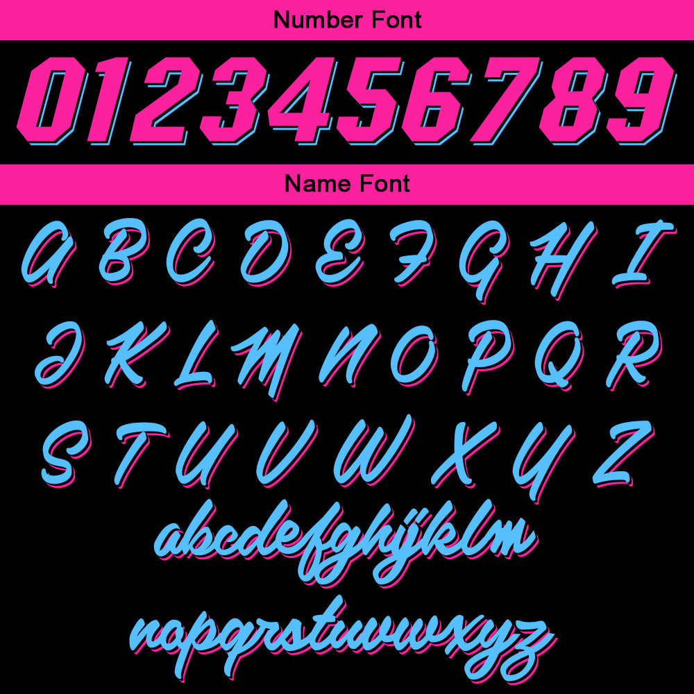 Benutzerdefinierte Schwarz Rosa Hellblau Kurzarm-Kapuzenpullover für Männer Frauen Hemden mit Kapuzen gedruckt Name Logo