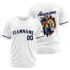 Benutzerdefinierte Baseball Jersey Personalisierte Baseball Shirt genäht und Druck Weiß