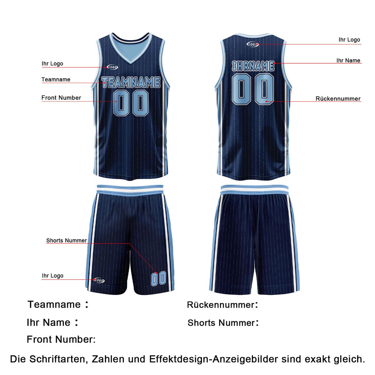 Benutzerdefinierte Marineblau Reversible Basketball Jersey Personalisierte Drucken Name Nummer Logo