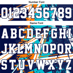 Benutzerdefinierte Reversible Basketball Jersey Personalisierte Print Name Nummer Logo Orange&Aqua