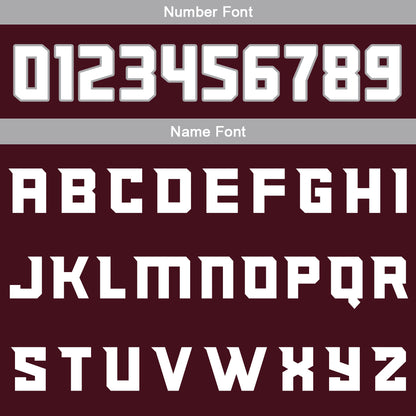 Benutzerdefinierte Burgund Grau Weiß Reversible Basketball Jersey Personalisierte Print Name Nummer Logo