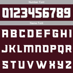 Benutzerdefinierte Burgund Grau Weiß Reversible Basketball Jersey Personalisierte Print Name Nummer Logo