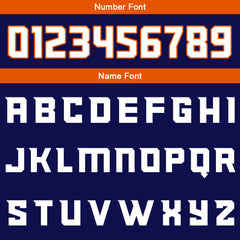 Benutzerdefinierte Marine Orange Weiß Reversible Basketball Jersey Personalisierte Print Name Nummer Logo