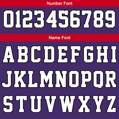 Benutzerdefinierte Lila Weiß Rot Reversible Basketball Jersey Personalisierte Print Name Nummer Logo