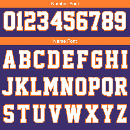 Benutzerdefinierte Lila Weiß Orange Reversible Basketball Jersey Personalisierte Print Name Nummer Logo