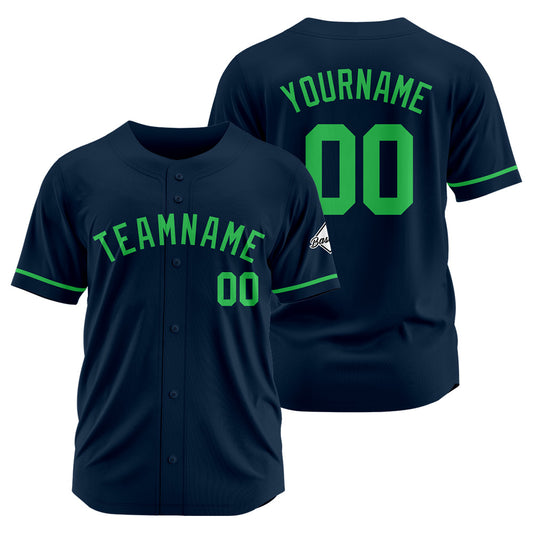 Benutzerdefinierte Authentisch Baseball-Trikot Marine-Grün