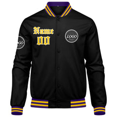 Benutzerdefinierte Verlauf Varsity-Jacke. Letterman-Jacke Gelb