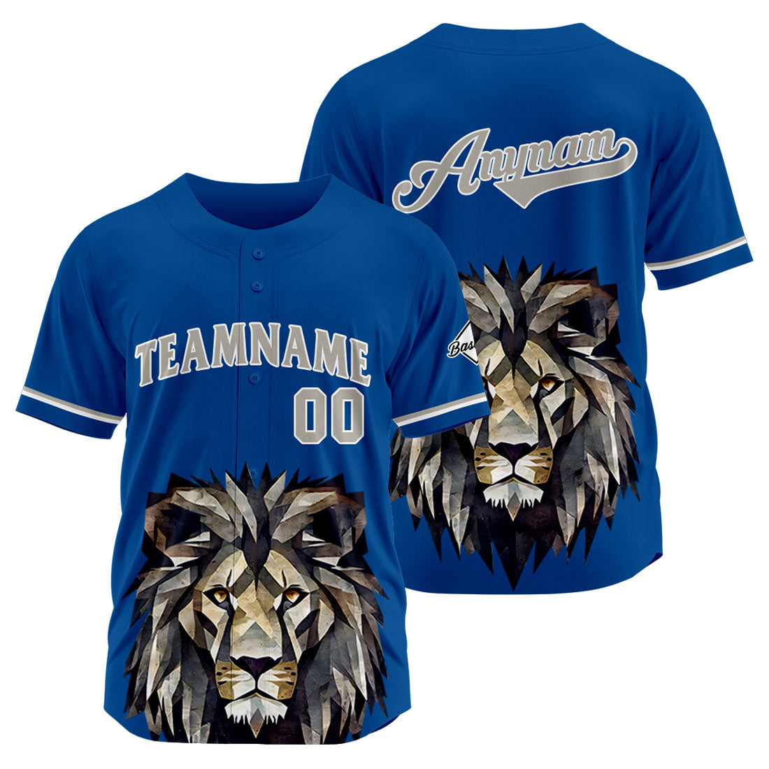 Benutzerdefinierte Baseball Jersey Personalisierte Baseball Shirt genäht und Druck Royal