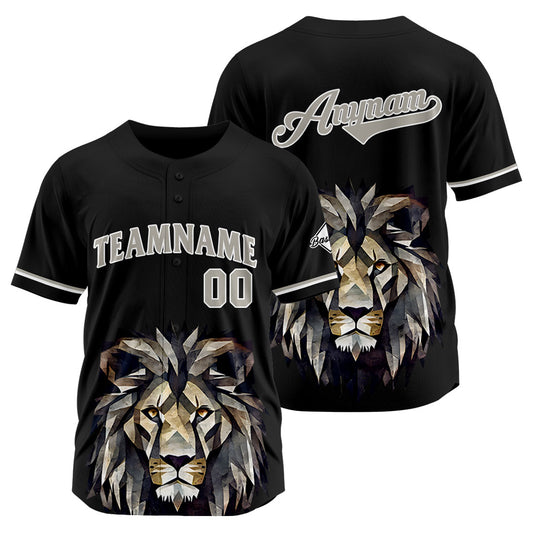 Benutzerdefinierte Baseball Jersey Personalisierte Baseball Shirt genäht und Druck Schwarz