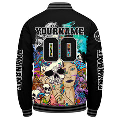 Maßgeschneiderte Grau Letterman Varsity Jacket Individuelle Stickerei Druck nach Ihrem Wunsch