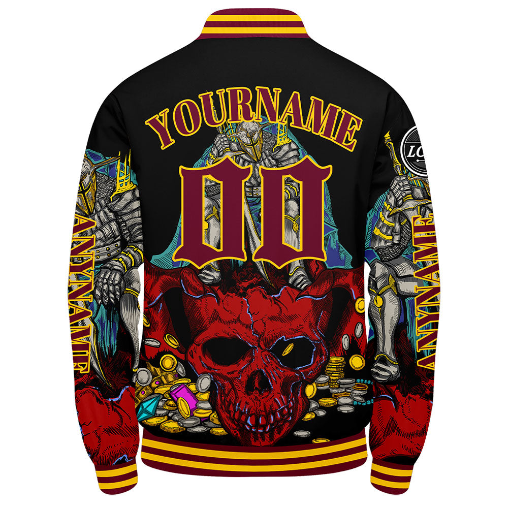 Maßgeschneiderte Rot Letterman Varsity Jacket Individuelle Stickerei Druck nach Ihrem Wunsch