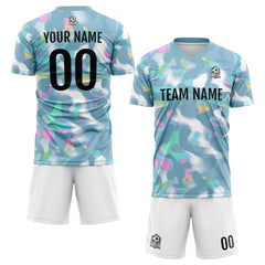 Benutzerdefinierte Fußballuniform Jersey Kinder Erwachsene Personalisiertes Set Jersey Shirt