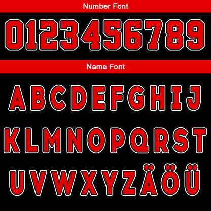 Benutzerdefinierte Schwarz Rot Reversible Basketball Jersey Personalisierte Drucken Name Nummer Logo