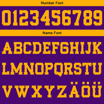 Benutzerdefinierter Lila Gelb Basketball Jersey Uniform Anzug gedruckt Ihr Logo Name Nummer