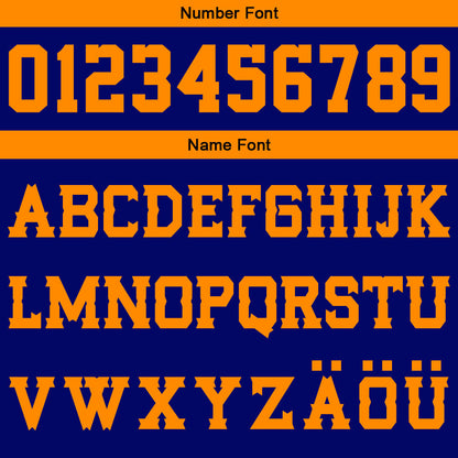 Benutzerdefinierter Blau Orange Basketball Jersey Uniform Anzug gedruckt Ihr Logo Name Nummer