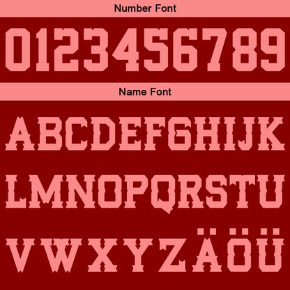 Benutzerdefinierter Rot Pink Basketball Jersey Uniform Anzug gedruckt Ihr Logo Name Nummer