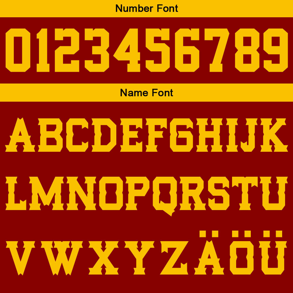 Benutzerdefinierter Rot Gelb Basketball Jersey Uniform Anzug gedruckt Ihr Logo Name Nummer
