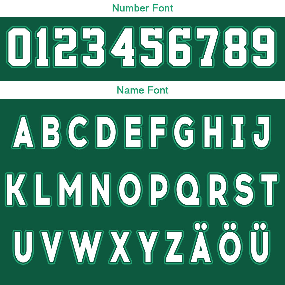 Benutzerdefinierte Grün Weiß Reversible Basketball Jersey Personalisierte Drucken Name Nummer Logo