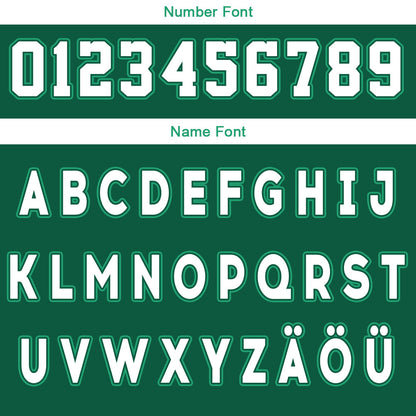 Benutzerdefinierte Grün Weiß Reversible Basketball Jersey Personalisierte Drucken Name Nummer Logo