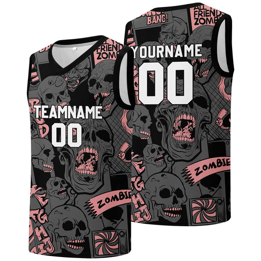 Individuelle Basketball-Jersey für Männer und Frauen. Gestickter und gedruckter Name, Nummer und Logo